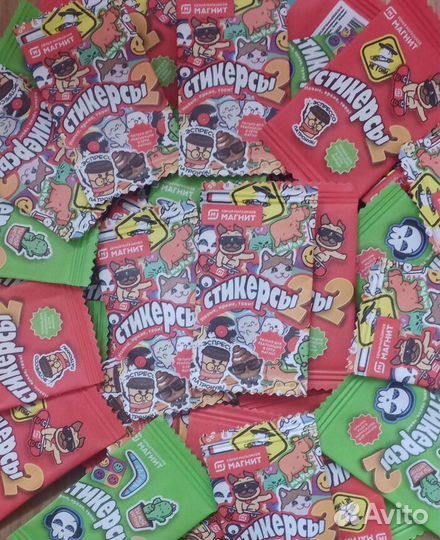 Стикерсы магнит. Поштучно и полная коллекция