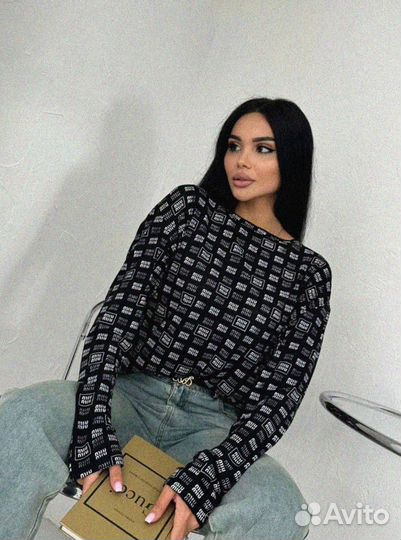 Лонгслив Miu Miu (коллекция 2024)