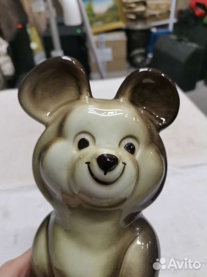 Мишка Олимпийский Редкий Завод Изолятор СССР (Ч)