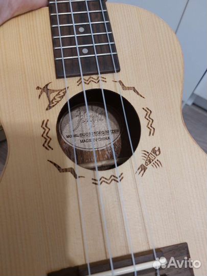 Укулеле Flight duc325ceq SP/ZEB концерт,с чехлом