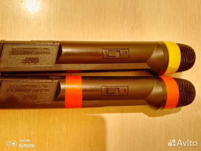 Беспровдоные микрофоны + аккамуляторы крона