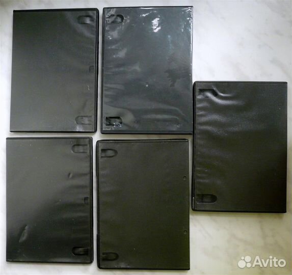 Коробки для Дисков Пластиковые 13.5x19 см 5 шт