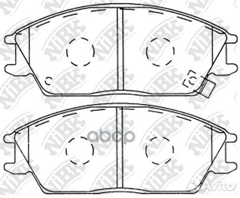 Колодки тормозные дисковые перед PN0091 NiBK