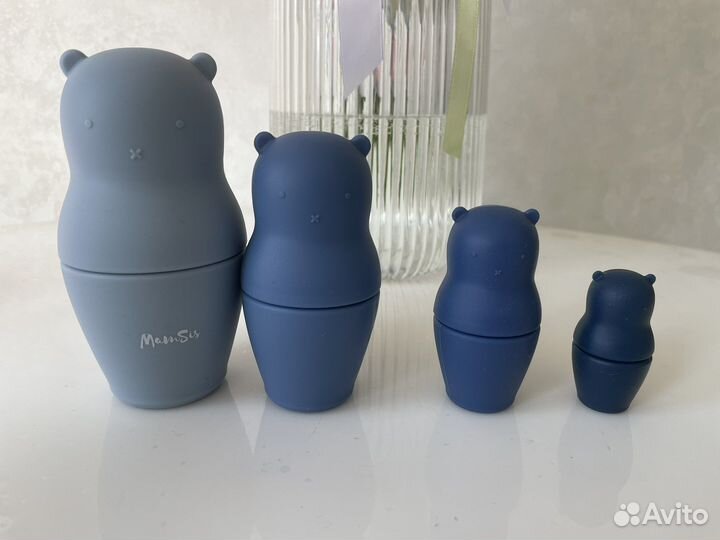 Развивающая силиконовая матрешка