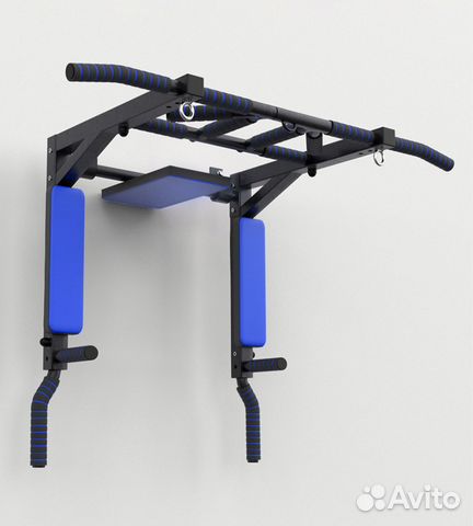 Турник 3в1 Premium 2.0 Черно-Синий