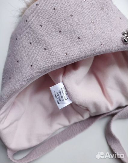 Зимняя шапка на девочку Наследник Выжанова 46-48