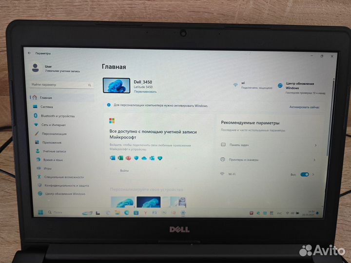 Ноутбук Dell i3 8gb 512 ssd windows 11