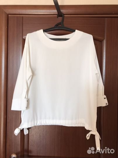 Блузка белая большой размер