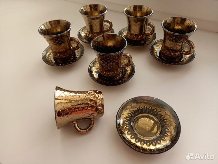 Сервиз чайный/кофейный стекло