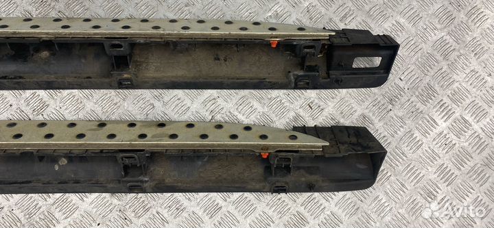 Накладка на порог наружная (комплект), BMW X3 E83 рестайлинг 2008