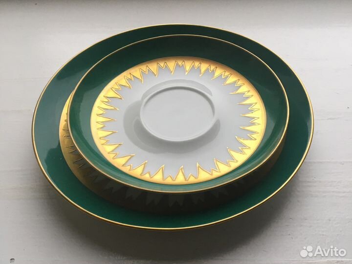 Чайная тройка комплект фарфор гдр Wallendorf