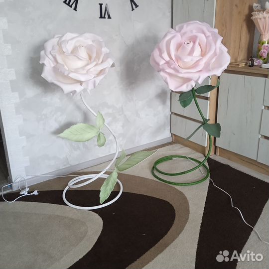 Светильник роза из изолона