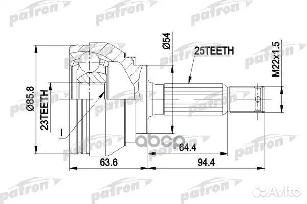 Шрус PCV1404 patron