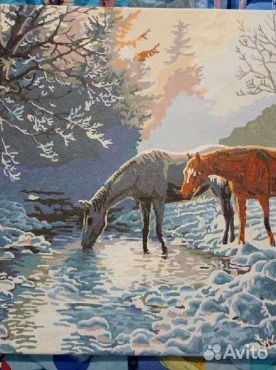 Картины по номерам на холсте все три за 700 р