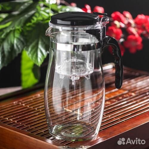 Чайник заварочный стеклянный мехико