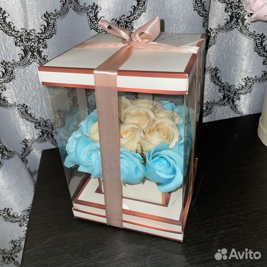 Букет из мыльных роз