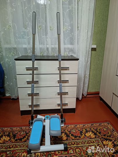 Мини степпер с поручнями