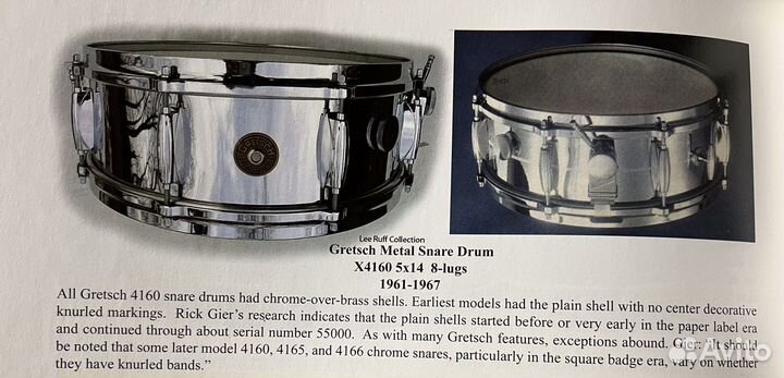 Малый барабан Gretsch Brass