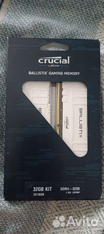 Crucial Ballistix 32Gb (2x16Gb) DDR4-3200, новая