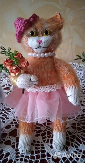 Котик Вязание ручная работа