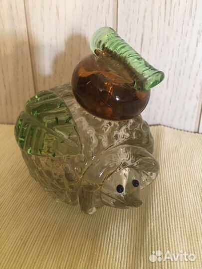 Стеклянный ёж 11 см