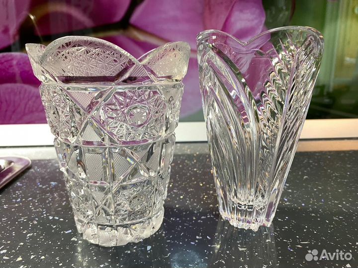 Ваза для цветов Хрустальная СССР