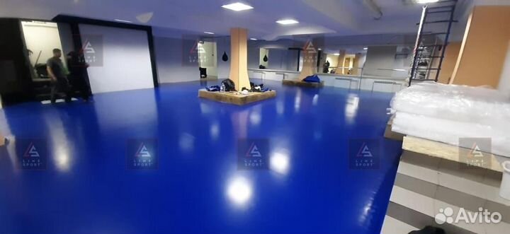 Борцовский ковер 6х6 одноцветный