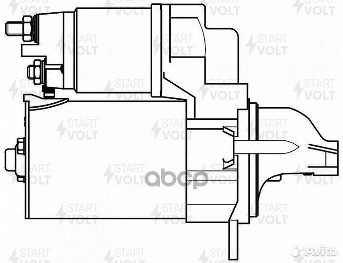 Стартер для а/м Opel Corsa D (06) 1.2i/1.4i/Astra