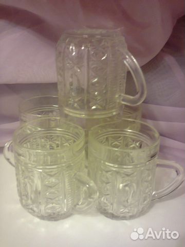 Кружки для напитков прессованный хрусталь, 150 мл