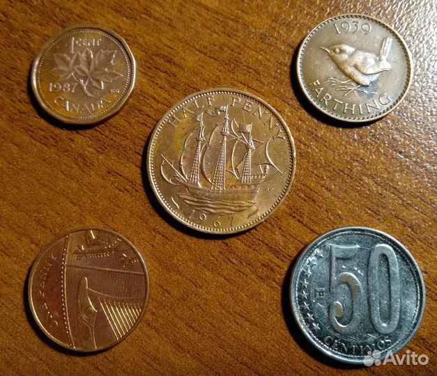 Обмен монет. продажа. Иностранные