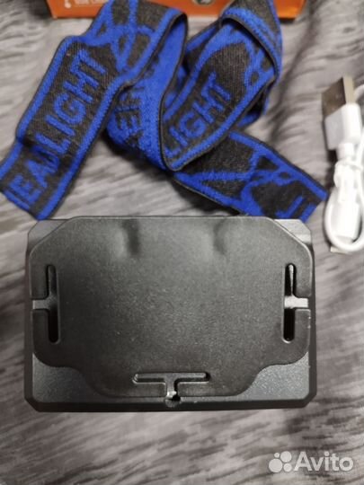 Налобный фонарик аккумуляторный новый