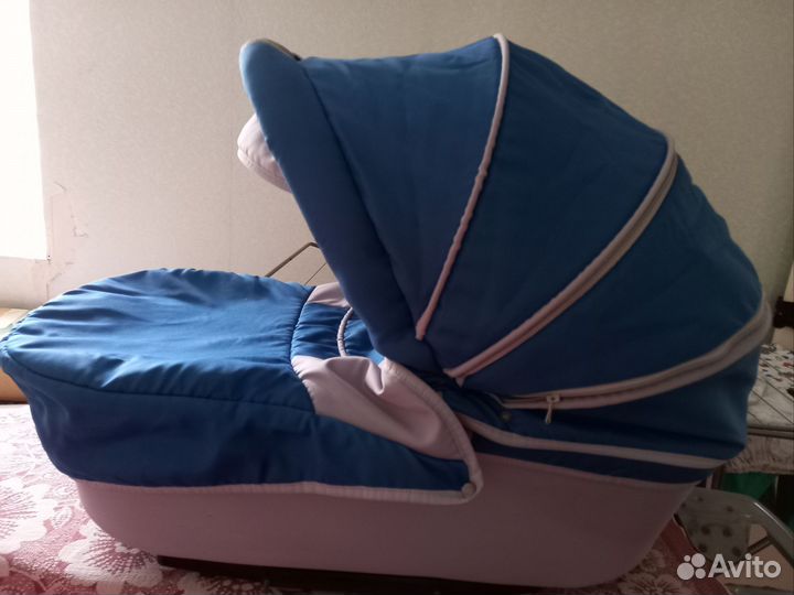 Детская коляска 2в1 люлька и прогулочный блок