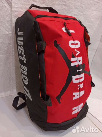 Рюкзак сумка Jordan в спортзал чёрный/красный