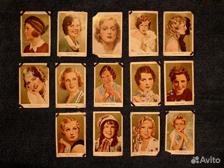 Карточки от сигарет. Почтовые. 1930-40гг. Царские