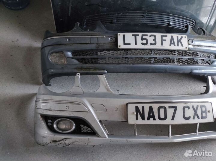 Передний бампер на mercedes 211 рестайлинг