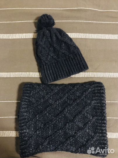 Снуд и шапочка 52 р