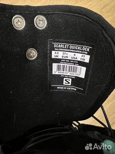 Ботинки для сноуборда salomon