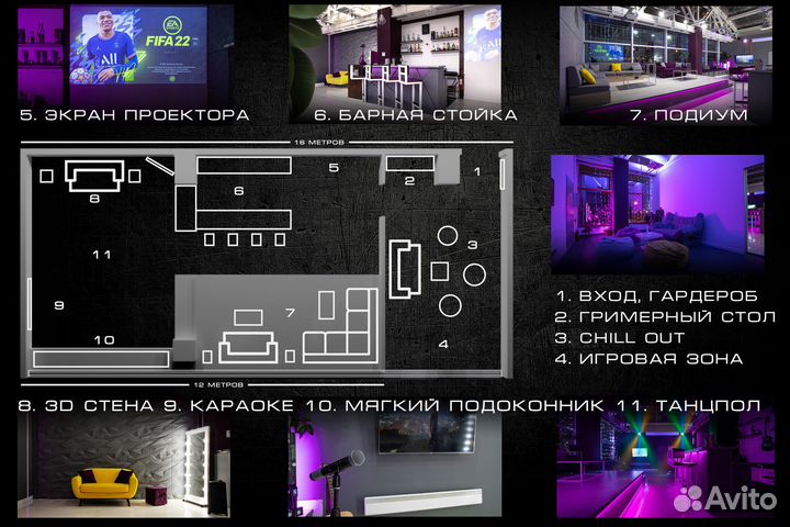 Почасовая аренда лофта под мероприятия