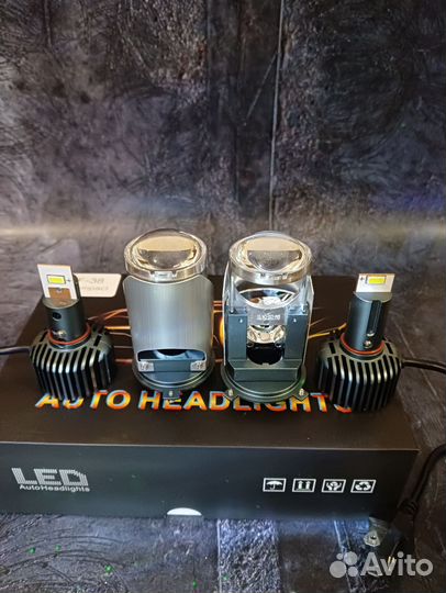 Мини LED линзы ZTF-38 compact цоколь H4