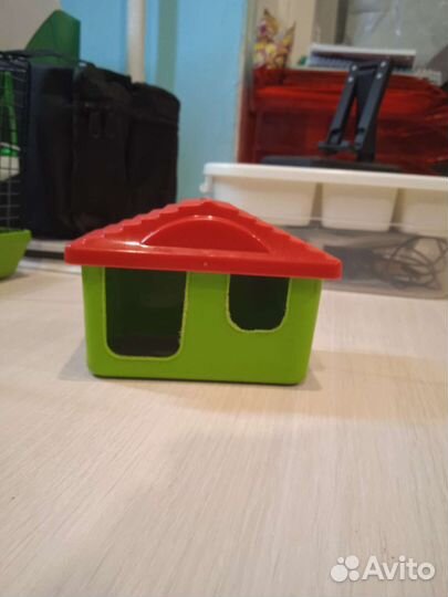 Пластиковый домик для грызунов бу