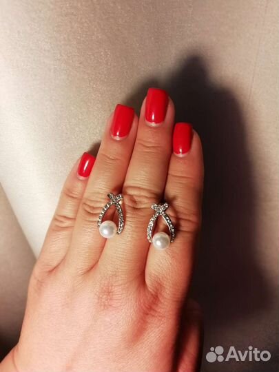 Серьги с барочным жемчугом