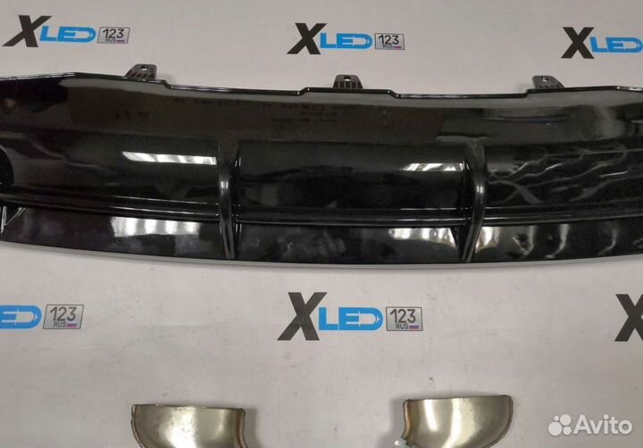 Юбка заднего бампера Audi A6 C7 a6c7 RS6 дорест