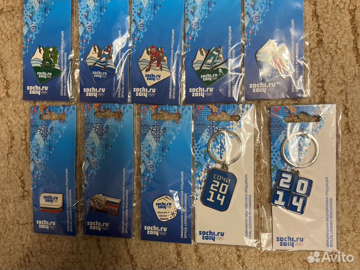 Значки Олимпиада Сочи 2014