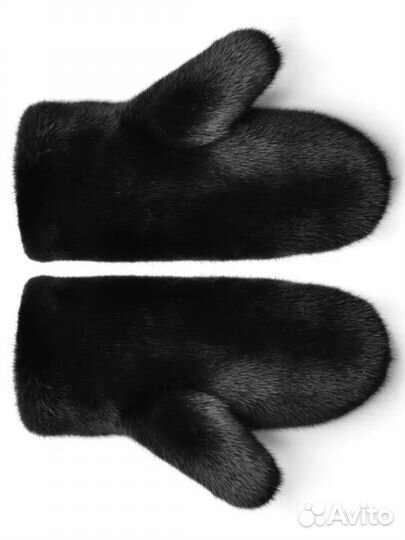 Варежки норковые новые