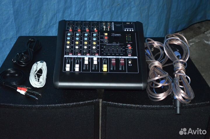 Мобильный звуковой комплект 500вт на зал до 100кв