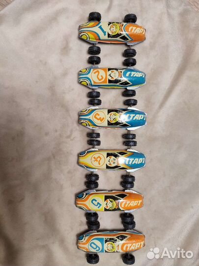 Набор из 6 игрушечных металлических машинок Старт