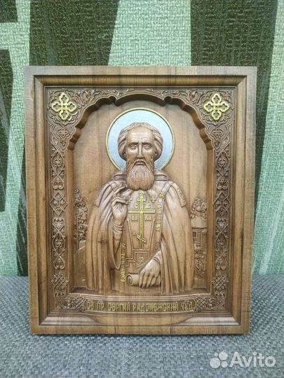 Икона резная 