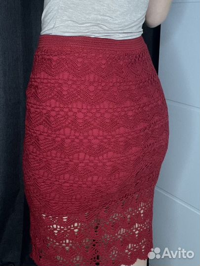 Юбка миди теплая