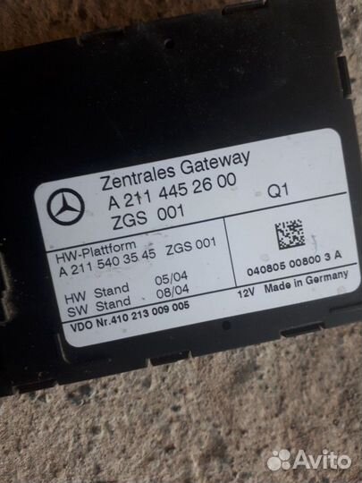 Блок ZGS мерседес 211,219