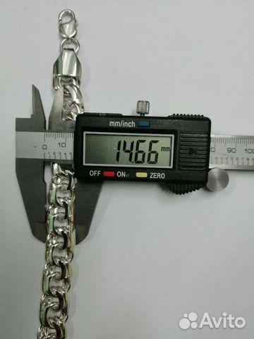 Серебряный браслет, 925 пр, дл 21см, вес 58,55 г